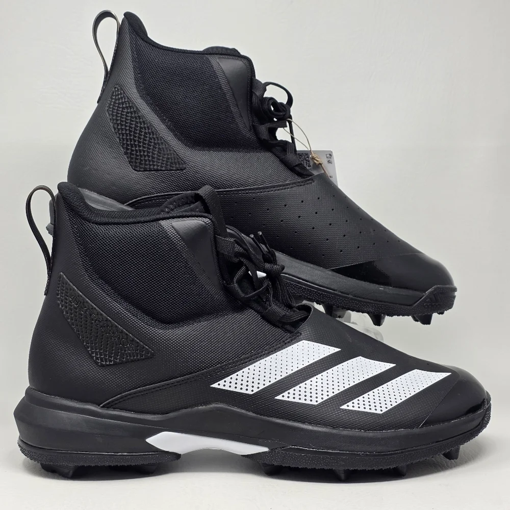 Adidas Men's SM Adizero Chaos To Turf Lineman Football Cleats Black Size 13.5